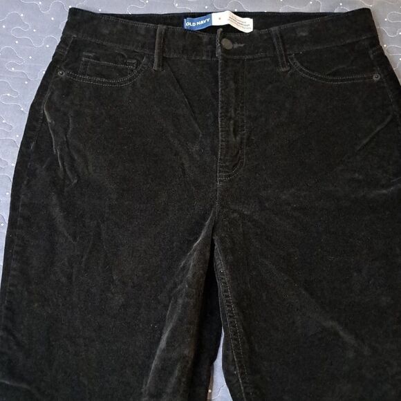 Old Navy Extra HIgh rise Kicker boot black pants size 8 - Picture 2 of 6